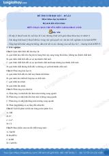 Đề thi học kì 1 KHTN 8 Kết nối tri thức - Đề số 2